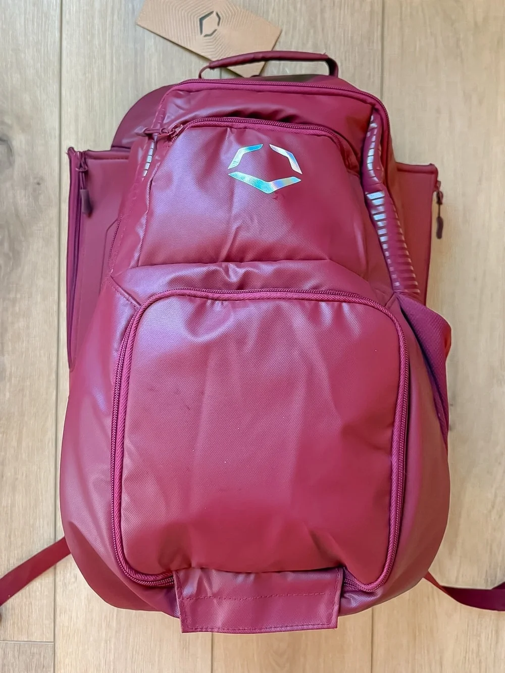 EVOSHIELD TONE SET BACKPACK BASEBALL/SOFTBALL EQUIPMENT MAROON NEW WITH TAGS